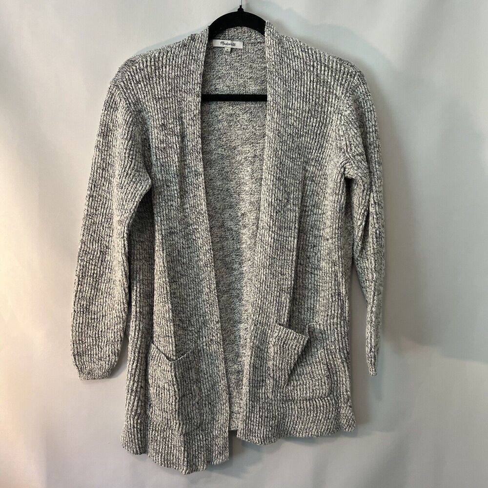 Madewell Women’s Size Small Marled Gray Postscript Open Cardigan
